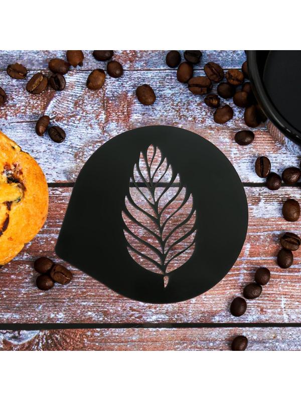 Трафарет для кофе «Перышко», 9,5 х 8,5 см