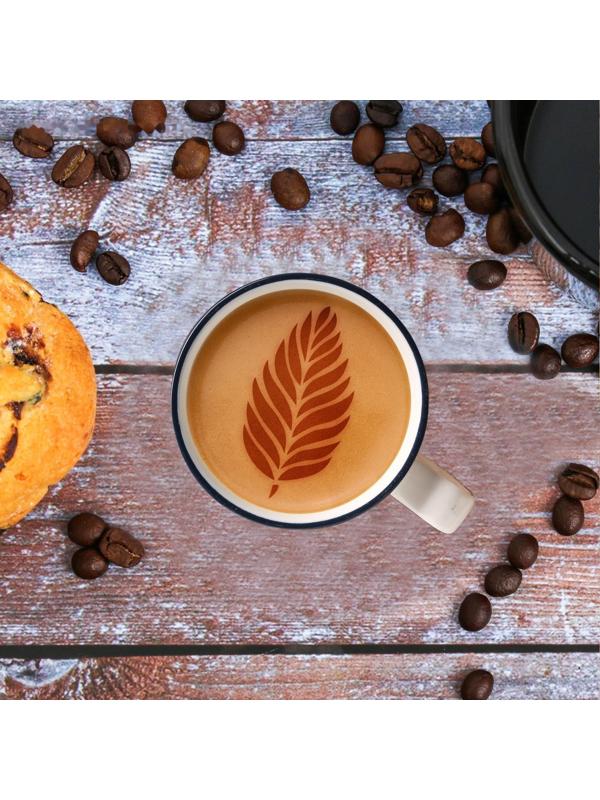 Трафарет для кофе «Перышко», 9,5 х 8,5 см