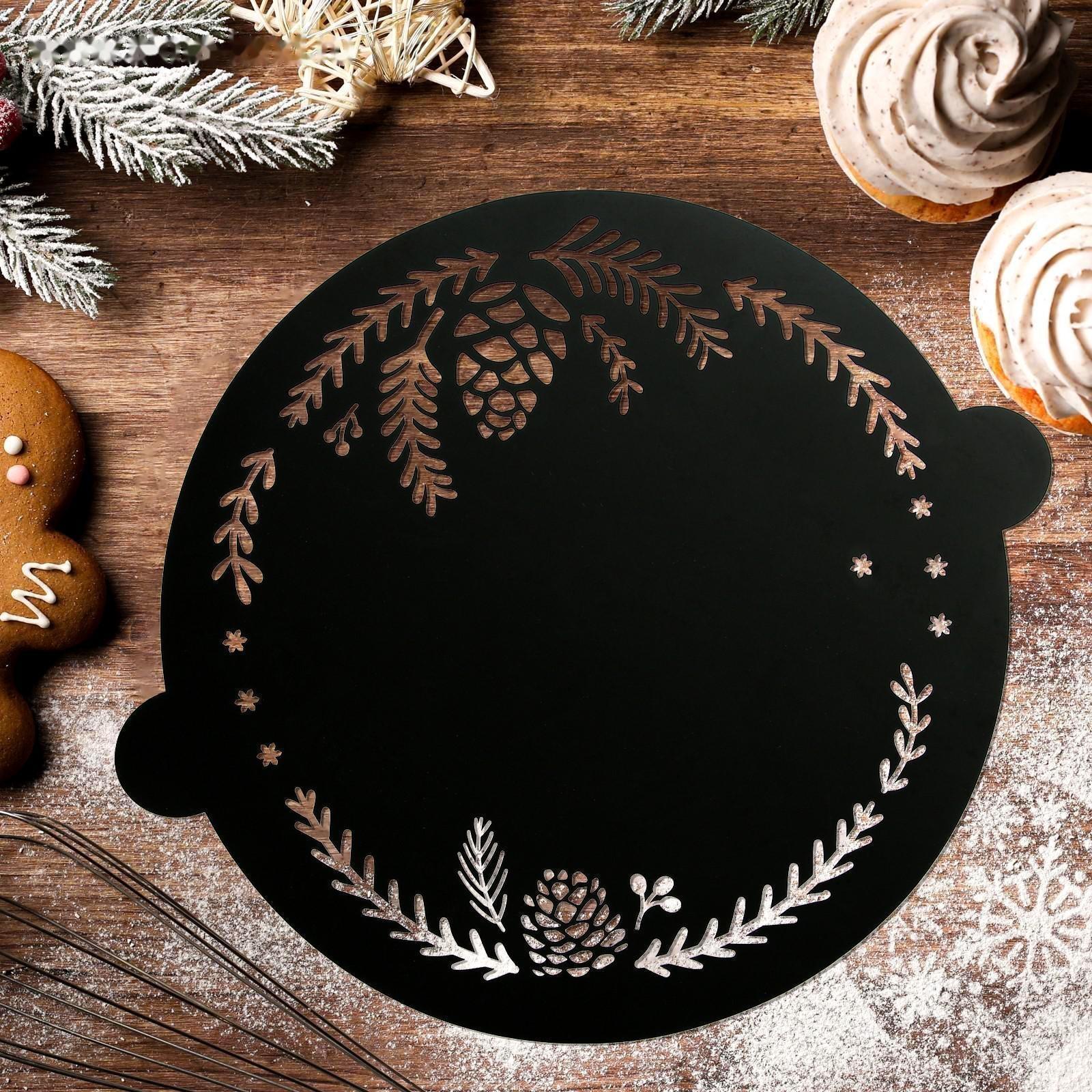 Трафарет для выпечки «Веточки с шишками», 30 × 35 см