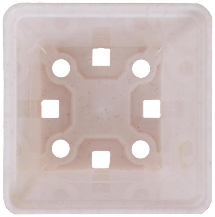 Горшок для рассады, 250 мл, 7 × 7 × 8 см, белый