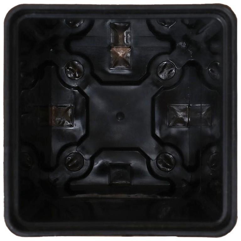 Горшок для рассады, 250 мл, 7 × 7 × 8 см, чёрный