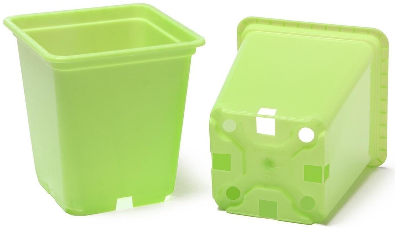 Горшок для рассады, 250 мл, 7 × 7 × 8 см, цвет МИКС