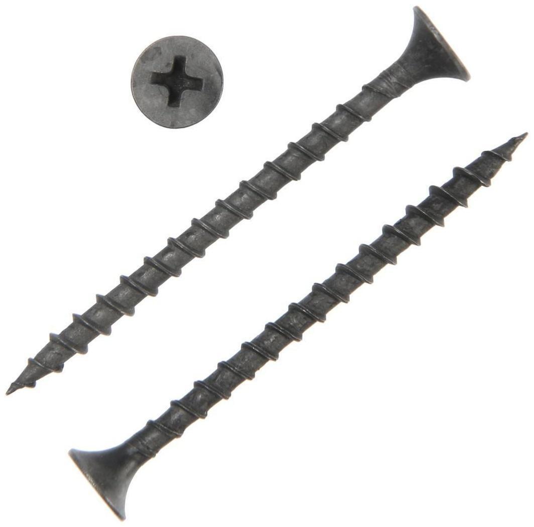 Саморез 3.5х51 мм ТУНДРА PREMIUM, потай, крупная резьба, шлиц PH, фосфатированный, 1 кг