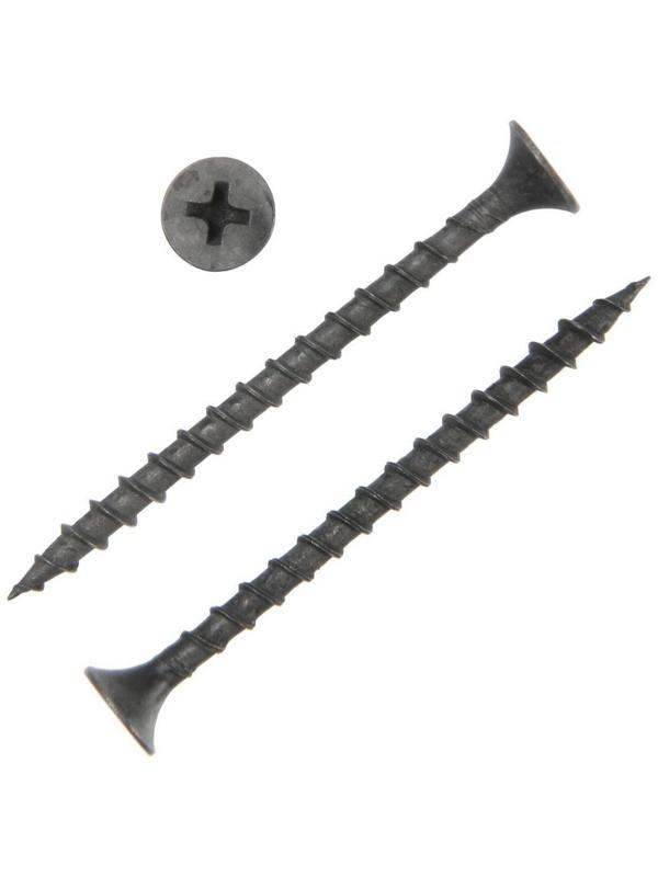 Саморез 3.5х51 мм ТУНДРА PREMIUM, потай, крупная резьба, шлиц PH, фосфатированный, 1 кг