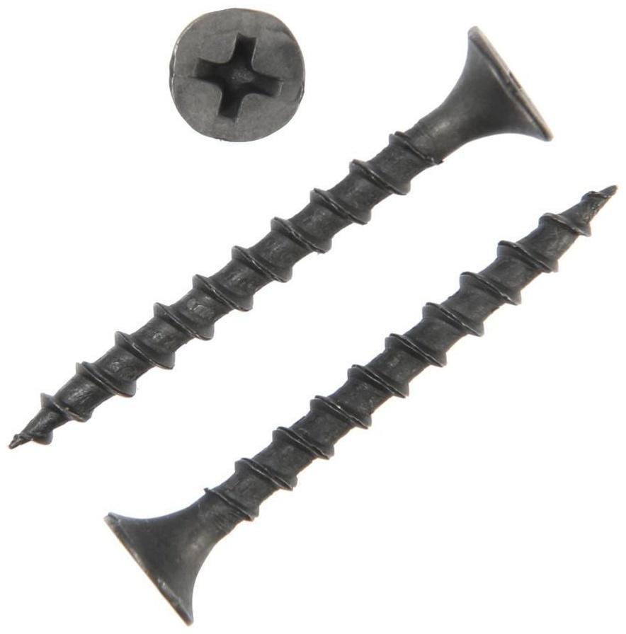 Саморез 3.5х35 мм ТУНДРА PREMIUM, потай, крупная резьба, шлиц PH, фосфатированный, 1 кг