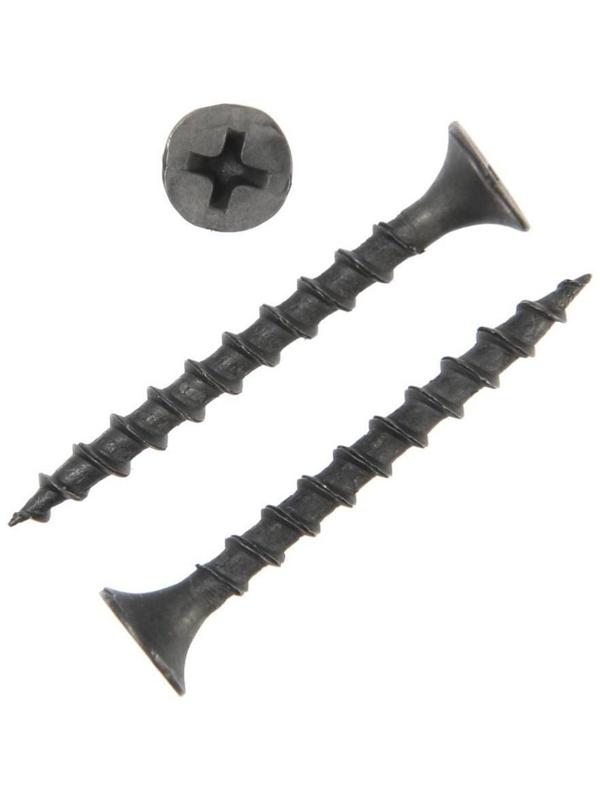 Саморез 3.5х35 мм ТУНДРА PREMIUM, потай, крупная резьба, шлиц PH, фосфатированный, 1 кг