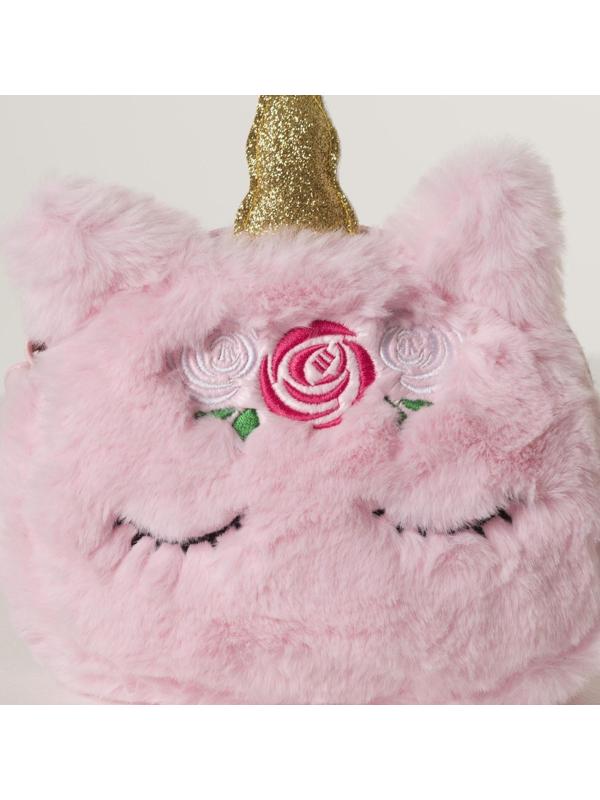 Сумка детская Единорог на молнии, цвет розовый