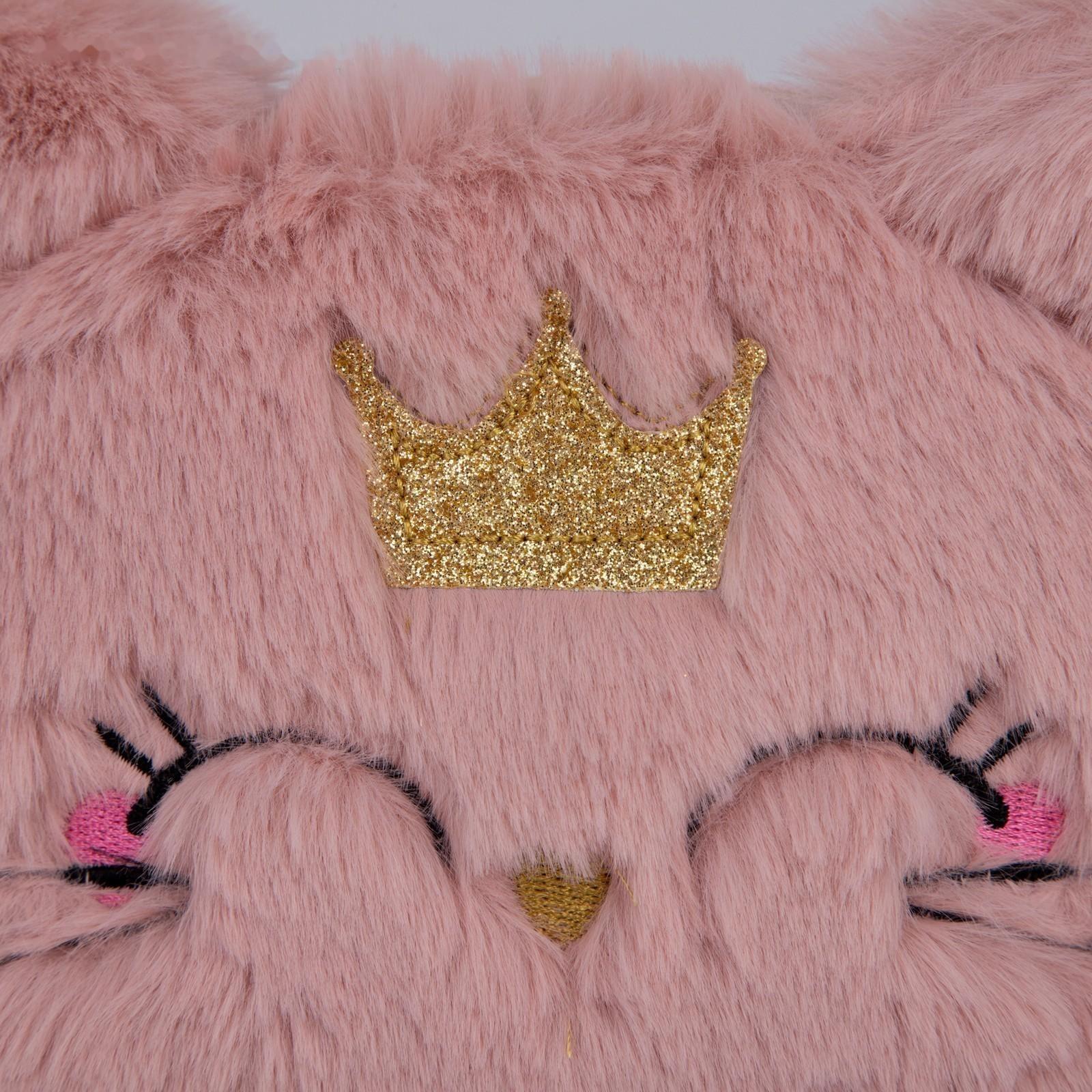 Сумка детская меховая «Кошечка», 15х12 см, цвет бежевый