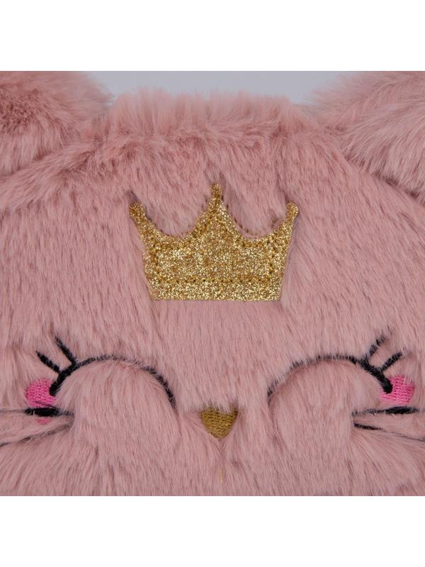 Сумка детская меховая «Кошечка», 15х12 см, цвет бежевый