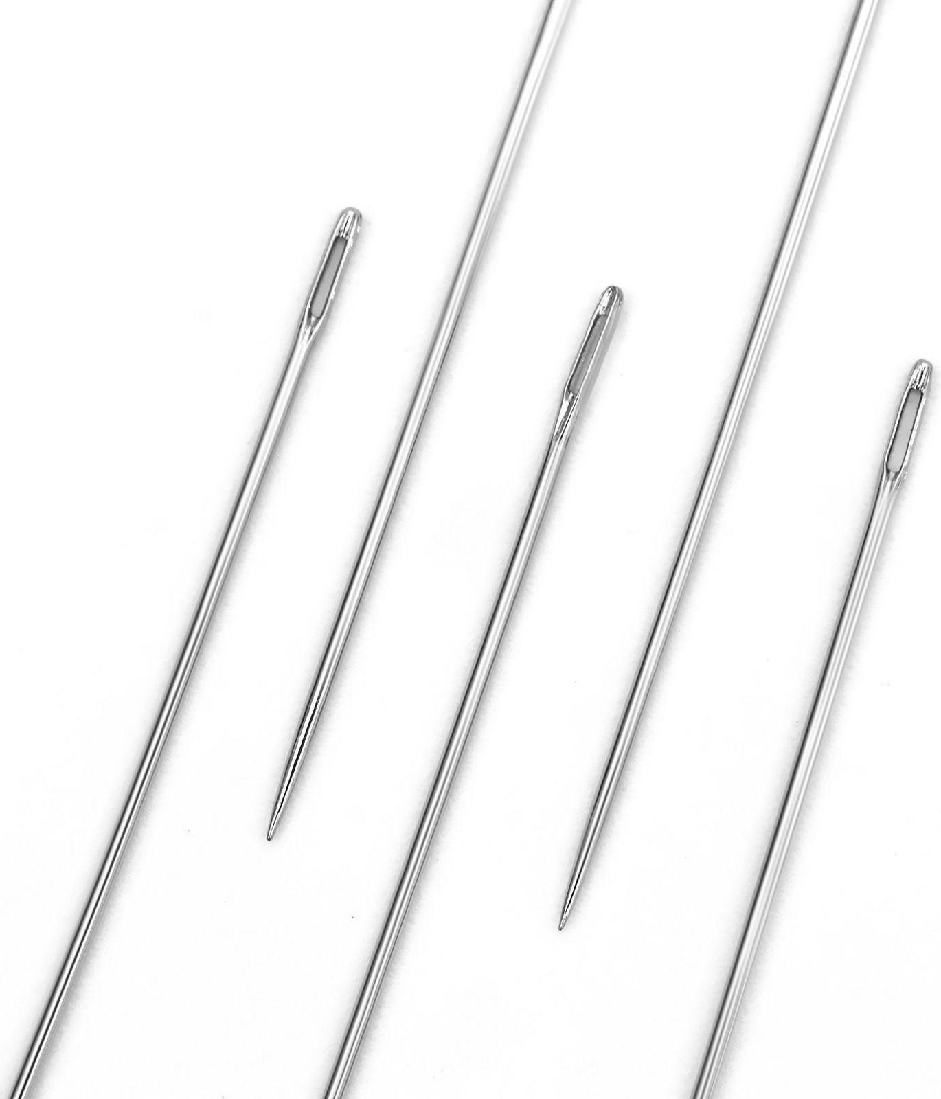 Иглы швейные для бисера, d = 0,55 мм, 5,2 см, 5 шт