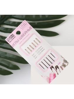 Иглы швейные для гобелена, d = 1,15 мм, 4 - 4,8 см, с золотым ушком, 6 шт