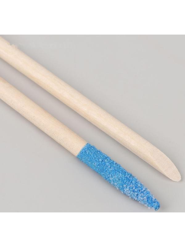 Апельсиновые палочки для маникюра, с абразивным наконечником, 15 см, 10 шт