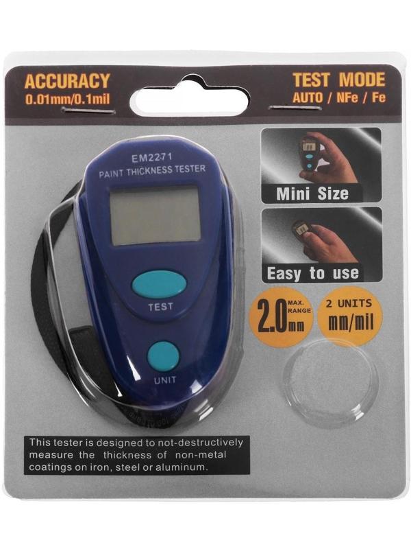 Толщиномер лакокрасочного покрытия, диапазон от 0 до 2 мм