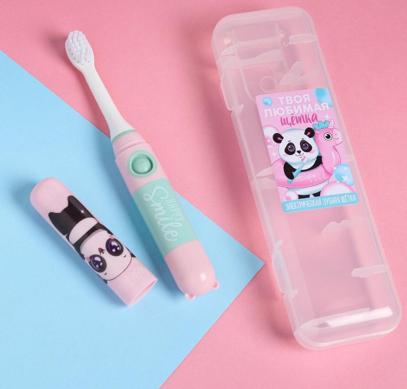 Зубная щётка электрическая «Улыбайся», 19,2 х 5,5 см