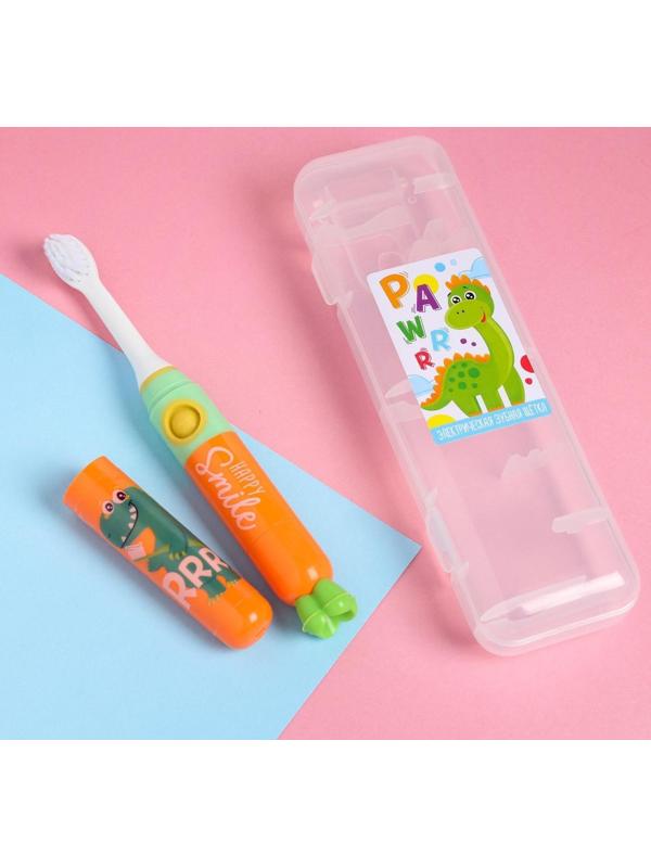 Зубная щётка электрическая «Дракоша», 19,2 х 5,5 см