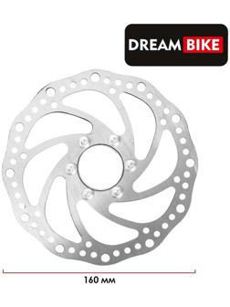 Тормозной диск Dream Bike с адаптером, 160 мм