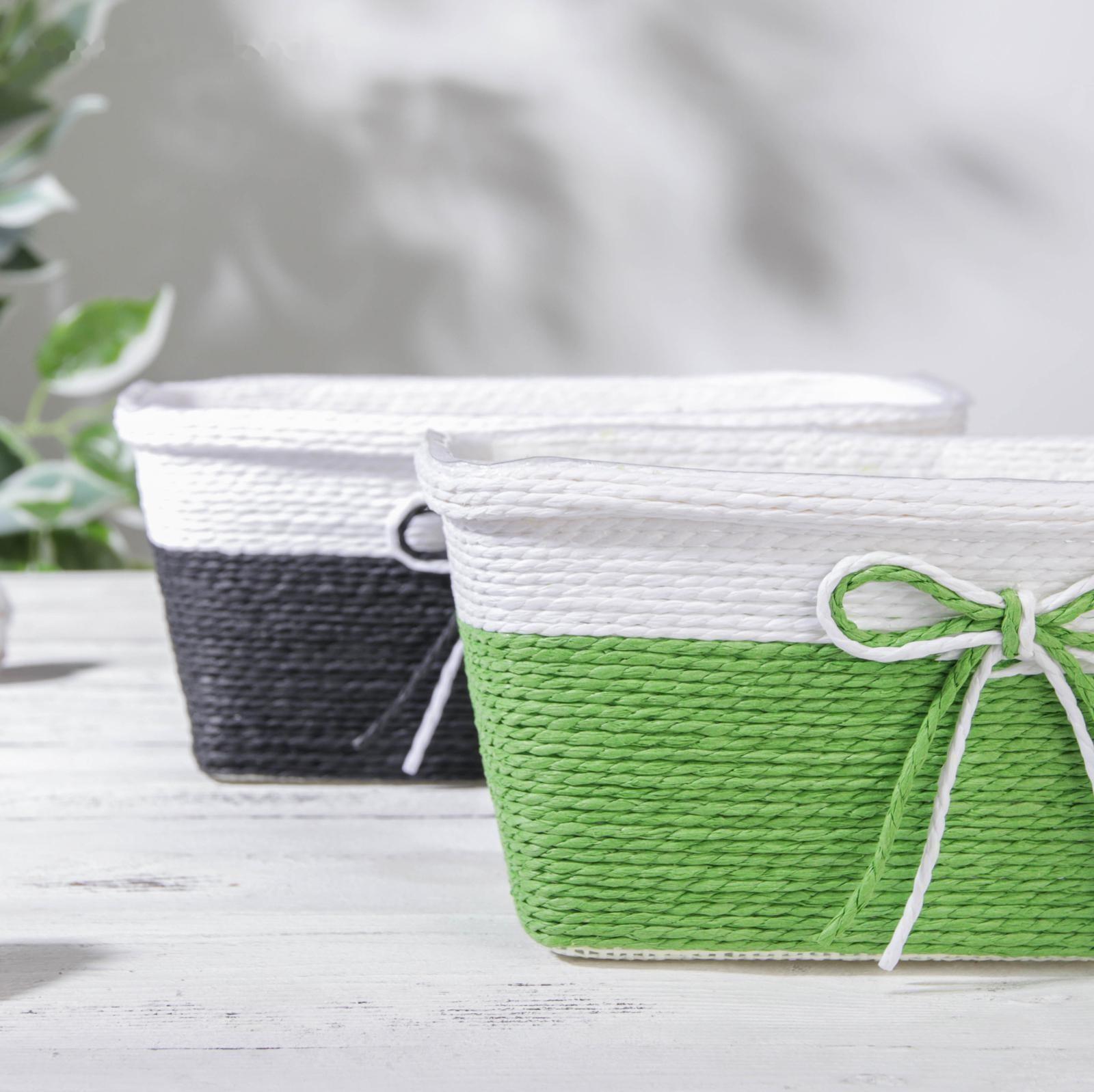 Кашпо для цветов плетёное «Бантик», 23,5×12,5×10,5 см, прямоугольник, цвет МИКС