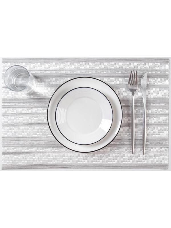 Салфетка сервировочная на стол «Мия», 45×30 см, цвет серый