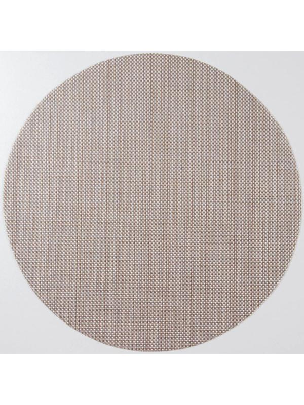 Салфетка сервировочная на стол «Ди», d=38 см, цвет бежевый