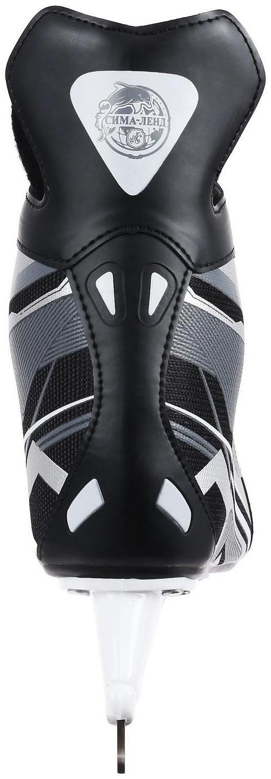 Коньки хоккейные 225L, искусственная кожа, размер 37