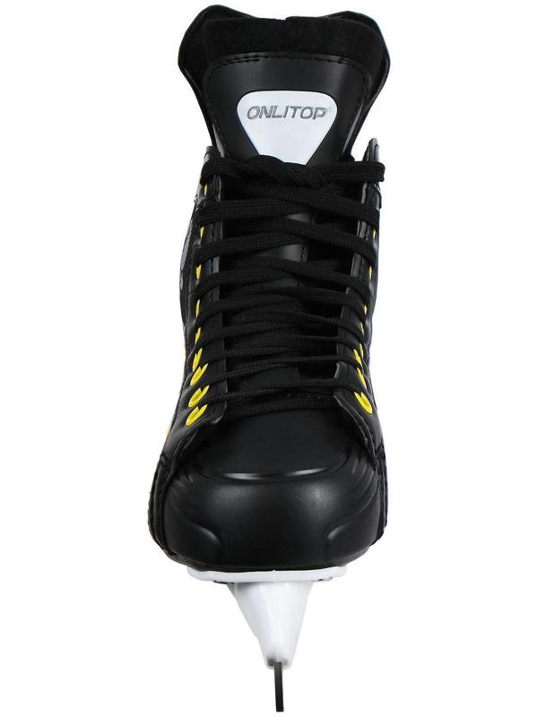 Коньки хоккейные 225L, искусственная кожа, размер 38