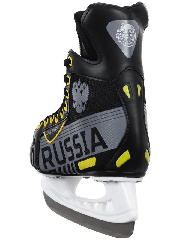 Коньки хоккейные 225L, искусственная кожа, размер 38