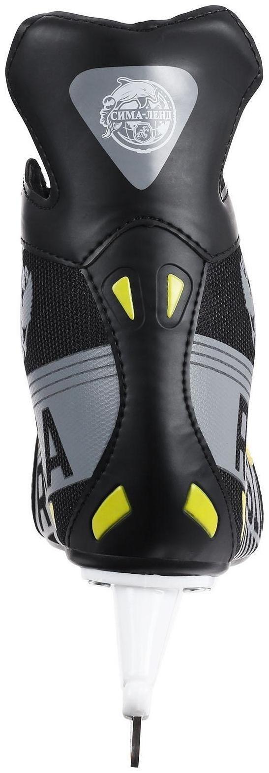 Коньки хоккейные 225L, искусственная кожа, размер 41