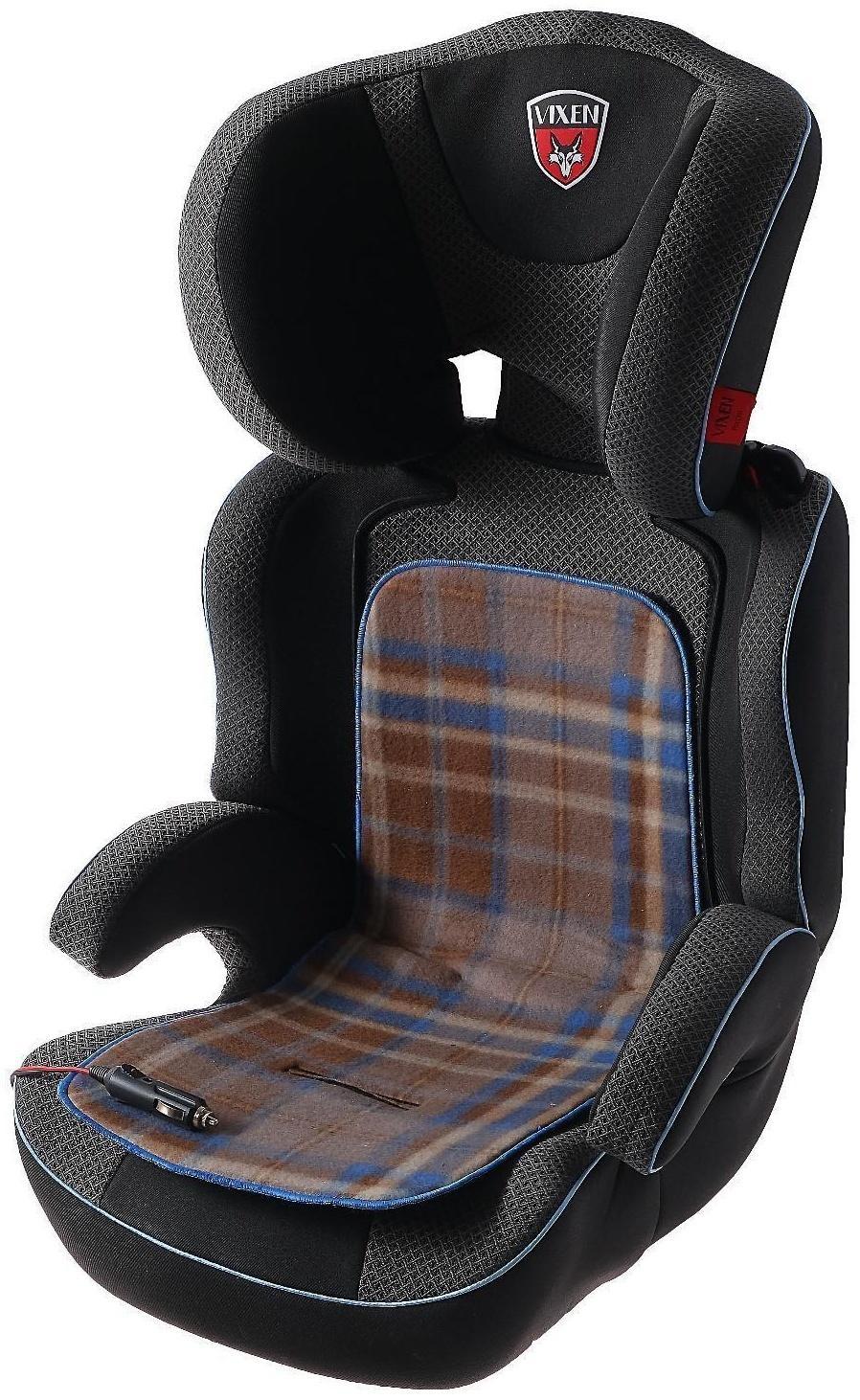 Подогрев в детское автокресло, 12 В, 25 Вт, 60 х 23/30 см, провод 2 м, греющий жгут - нити MicroHEAT