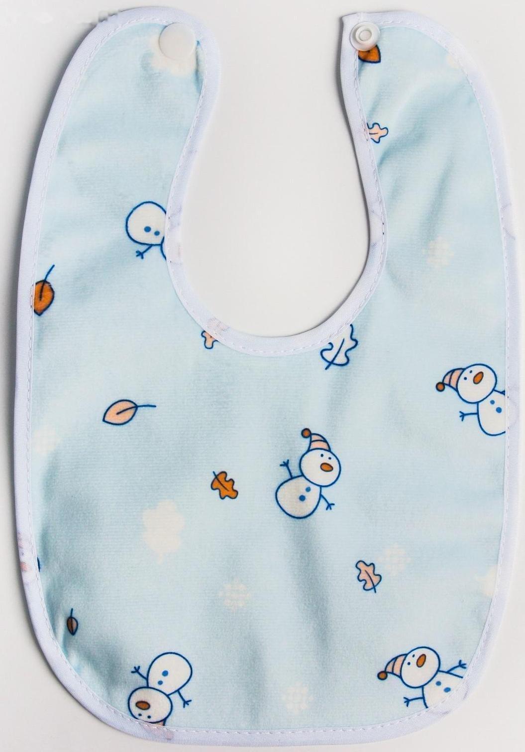 Нагрудник/слюнявчик для кормления на кнопке, МИКС