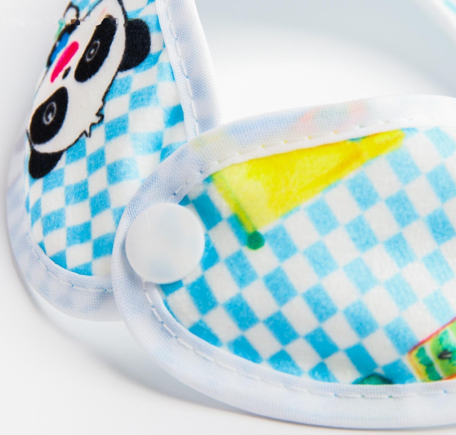 Нагрудник/слюнявчик для кормления на кнопке, МИКС