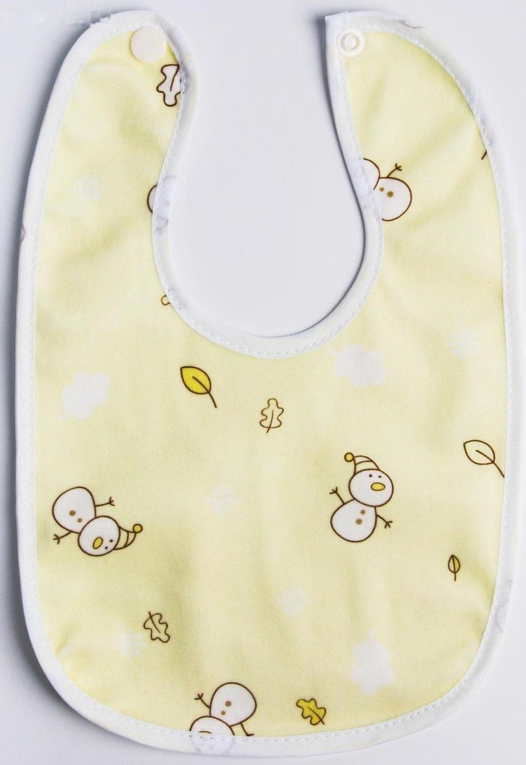 Нагрудник/слюнявчик для кормления на кнопке, МИКС