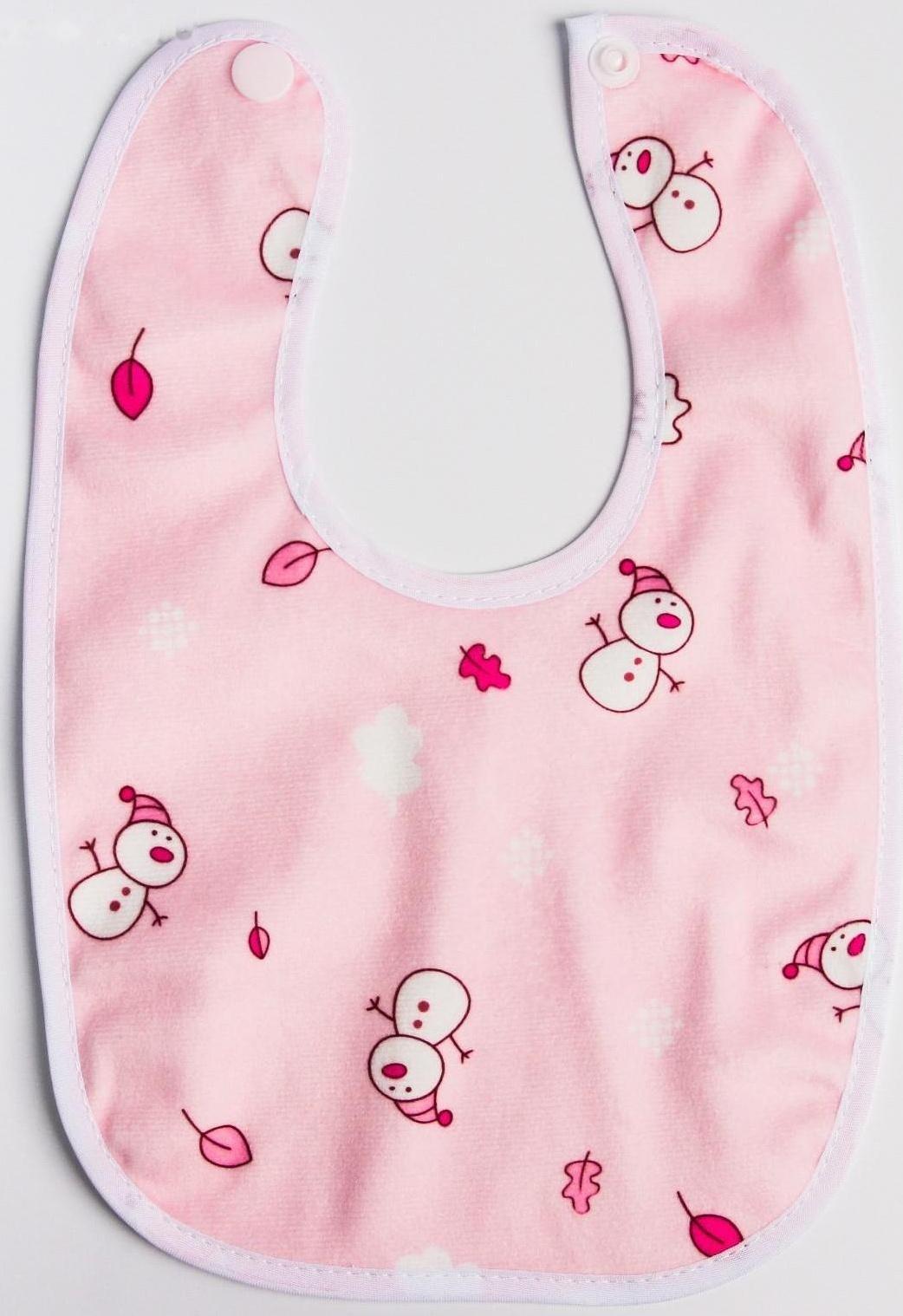 Нагрудник/слюнявчик для кормления на кнопке, МИКС