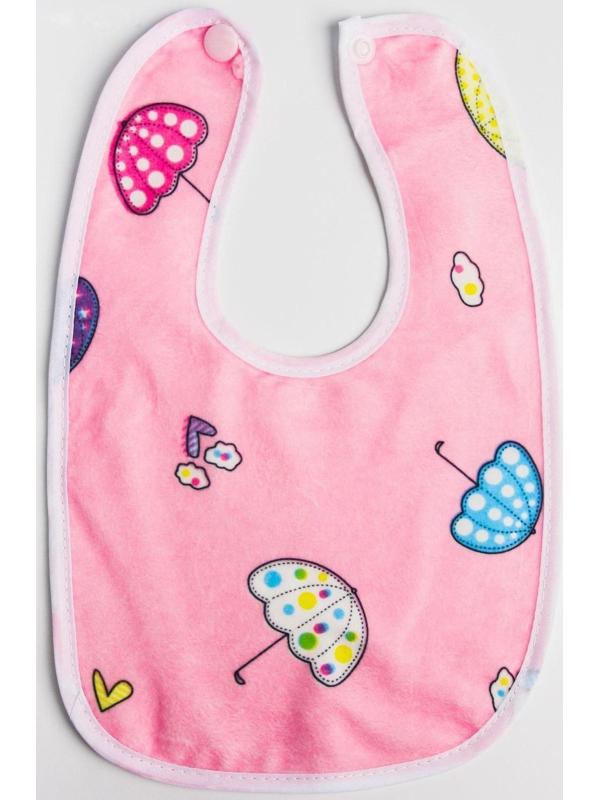 Нагрудник/слюнявчик для кормления на кнопке, МИКС