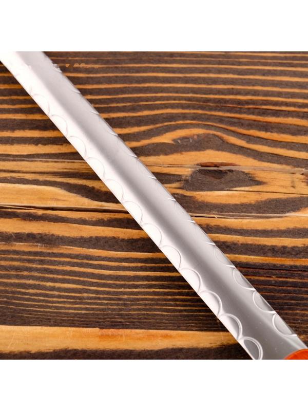 Шумовка для казана узбекская 43см, диаметр 16см, с деревянной ручкой