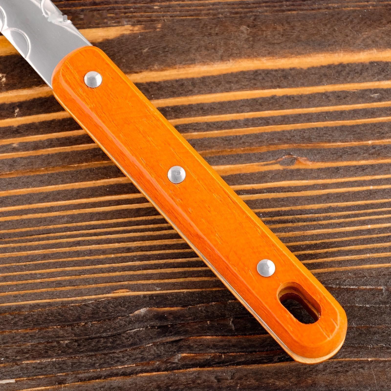 Поварешка для казана узбекская 42см, диаметр 12см с деревянной ручкой