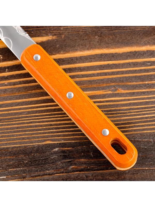 Поварешка для казана узбекская 42см, диаметр 12см с деревянной ручкой