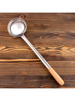 Поварешка для казана узбекская 46см, светлая деревянная ручка