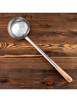 Поварешка для казана узбекская 52см, светлая деревянная ручка