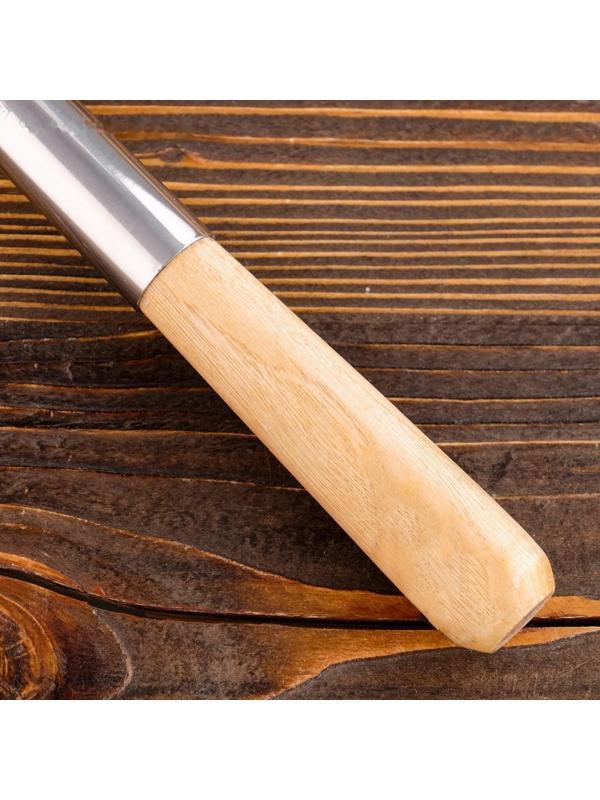 Поварешка для казана узбекская 52см, светлая деревянная ручка