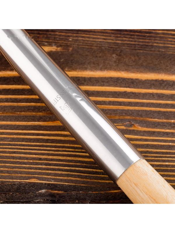 Поварешка для казана узбекская 52см, светлая деревянная ручка