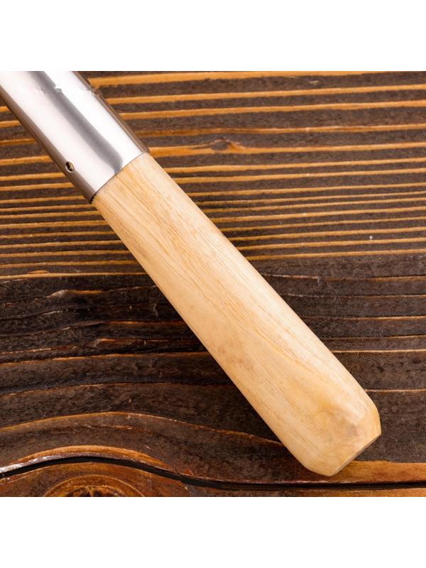 Поварешка для казана узбекская 52см, светлая деревянная ручка