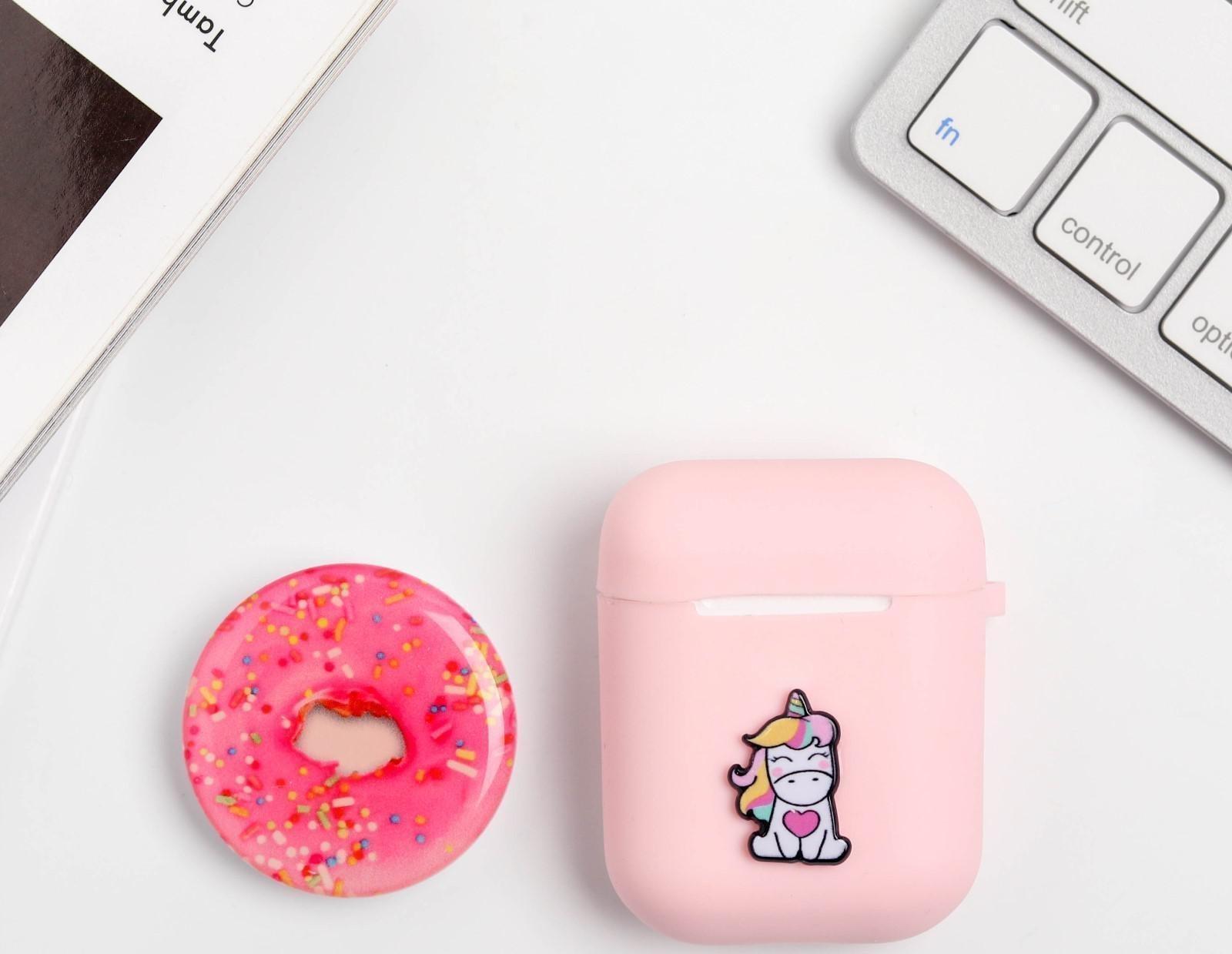 Чехол для наушников и попсокет «Единорог», 15,5 х 11 см