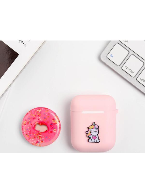 Чехол для наушников и попсокет «Единорог», 15,5 х 11 см