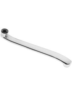 Излив для смесителя ZEIN, изогнутый, нерж. сталь, 30 см, аэратор пластик