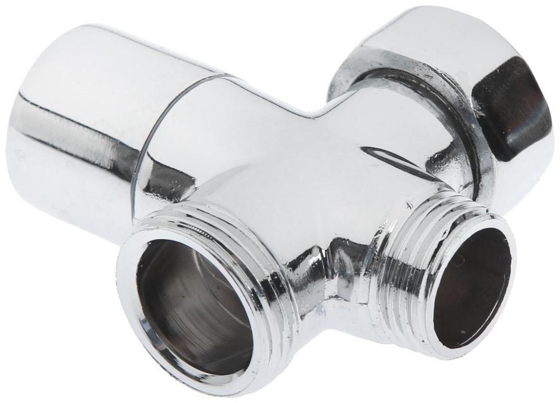 Дивертор ZEIN Z741, для смесителя, корпус цинк, керамика, цвет хром