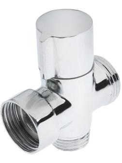 Дивертор ZEIN Z741, для смесителя, корпус цинк, керамика, цвет хром