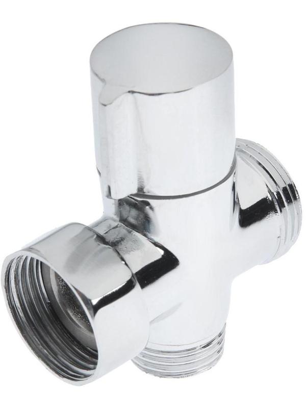 Дивертор ZEIN Z741, для смесителя, корпус цинк, керамика, цвет хром