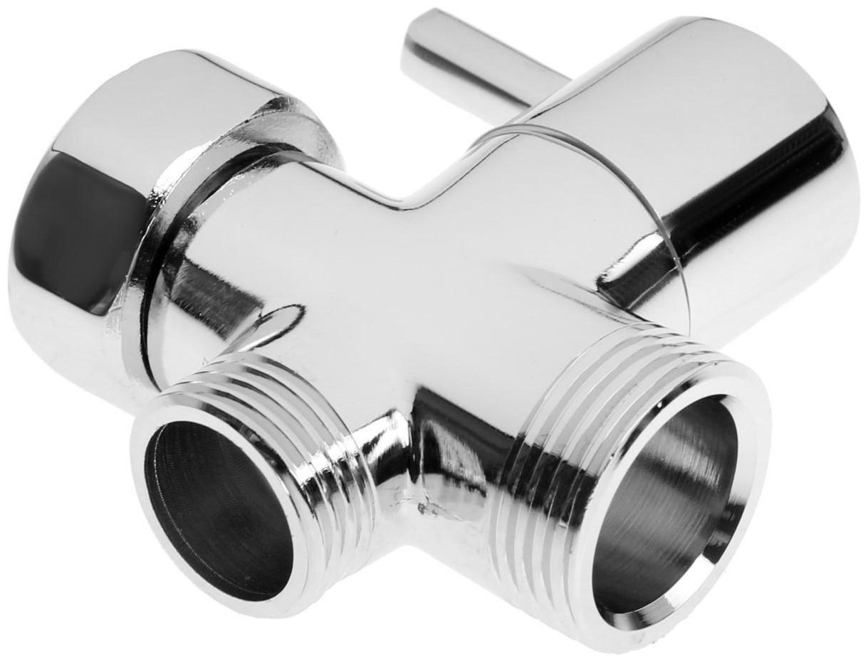 Дивертор ZEIN Z744, для смесителя, корпус латунь, цвет хром