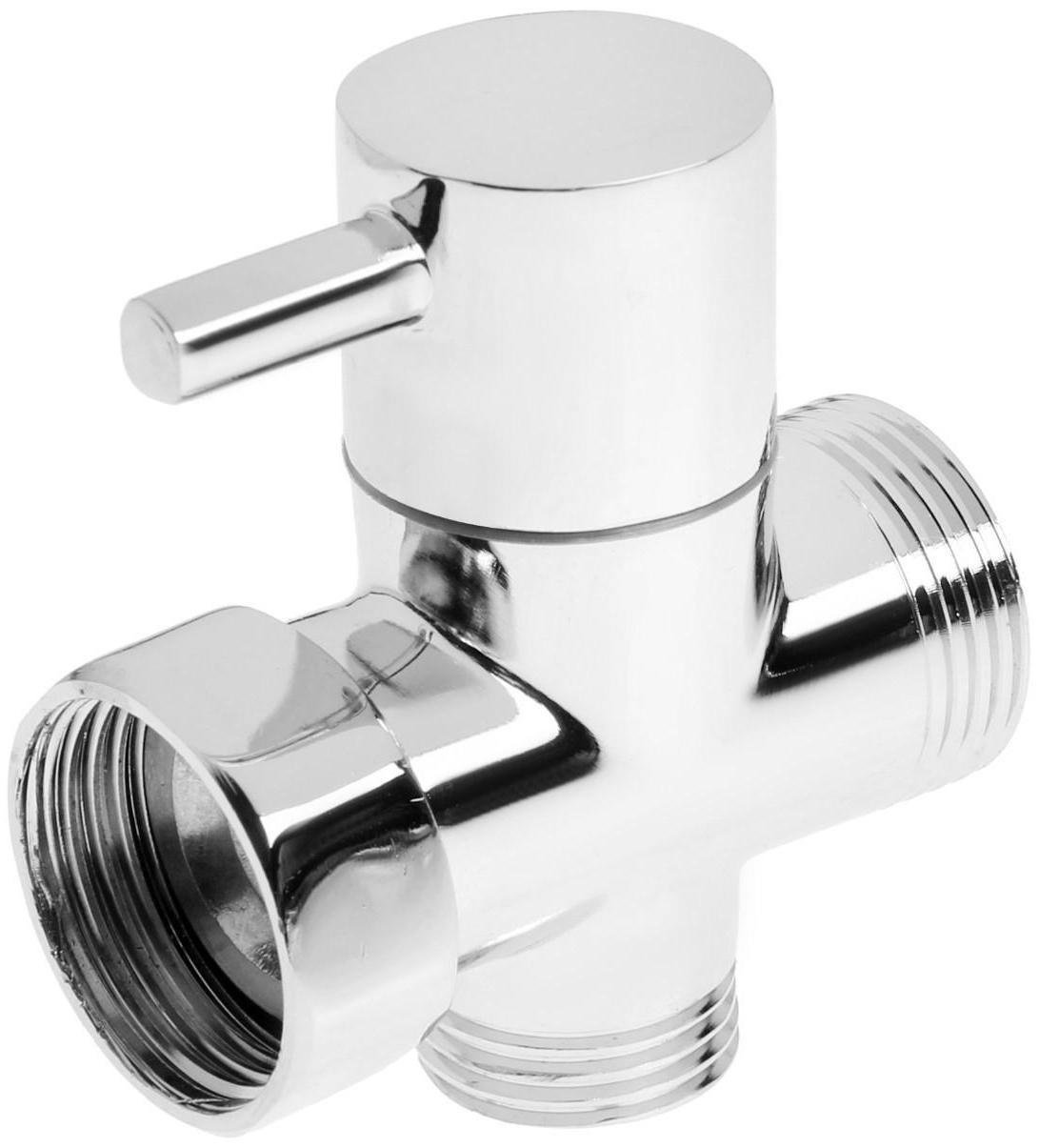 Дивертор ZEIN Z744, для смесителя, корпус латунь, цвет хром