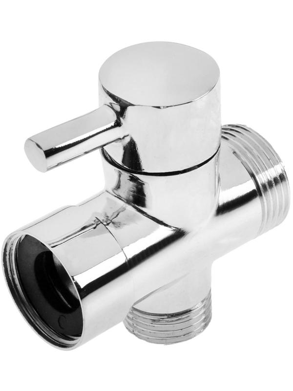 Дивертор ZEIN Z742, для смесителя, корпус цинк, с круглой гайкой, цвет хром